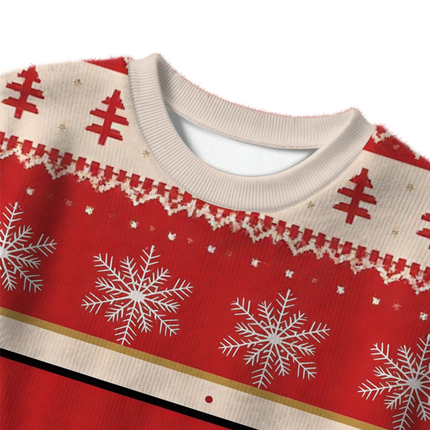 Uglysweatershops Red Cig Christmas Ugly Sweater