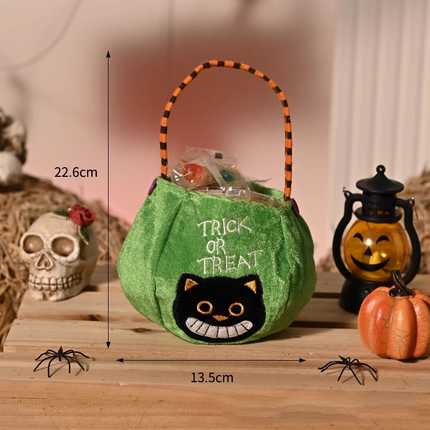 Uglysweatershops Halloween 4-piece Flannel Candy Tote Bag