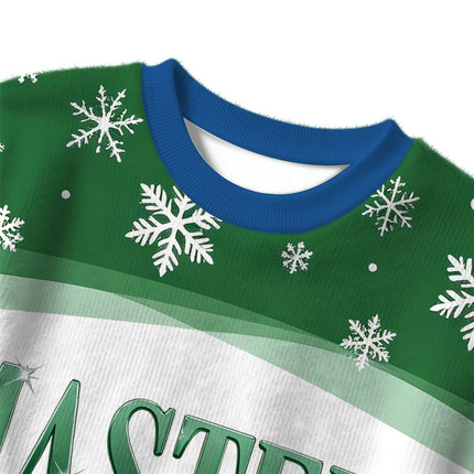 Uglysweatershops Master Baiter Retro Christmas Ugly Sweater