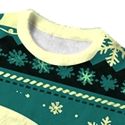Uglysweatershops Stranger Funny Fuzzy Christmas Ugly Sweatshirt