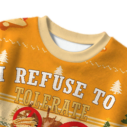 Uglysweatershops I Refuse to Tolerate Gluten Christmas Ugly Sweater