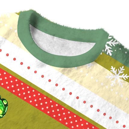 Uglysweatershops In case of accident Fuzzy Christmas Ugly Sweatshirt