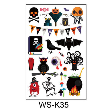 Uglysweatershops Random 10-piece Children's Cartoon Glowing Tattoo Stickers