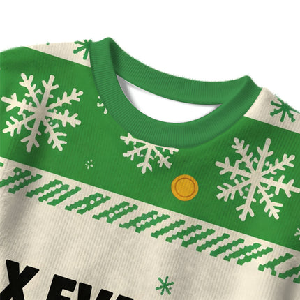 Uglysweatershops Green Tux Evasion Funny Christmas Ugly Sweater
