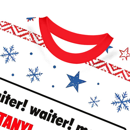 Uglysweatershops Waiter Waiter More Fentanyl Meme Christmas Ugly Sweatshirt