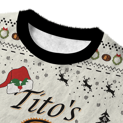 Uglysweatershops Handmade Vintage Fuzzy Christmas Ugly Sweatshirt