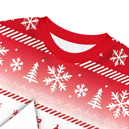 Uglysweatershops Montain Light Christmas Ugly Sweatshirt