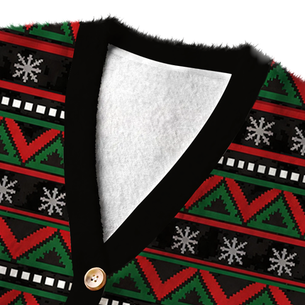 Uglysweatershops Stole Funny Fuzzy Ugly Cardigan Sweatshirt