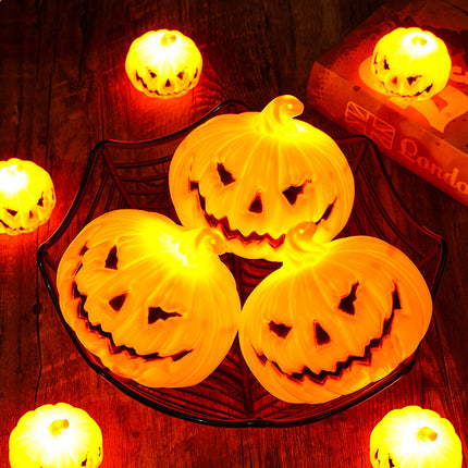 Uglysweatershops 3-Piece Halloween Decorations Pumpkin Lanterns