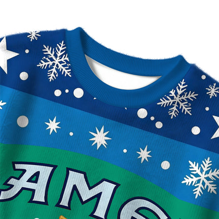Uglysweatershops Retro Tobacco Smoking Christmas Ugly Sweater