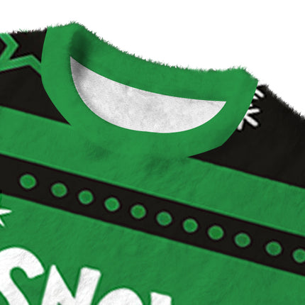 Uglysweatershops Up To Snow Good Fuzzy Christmas Ugly Sweatshirt