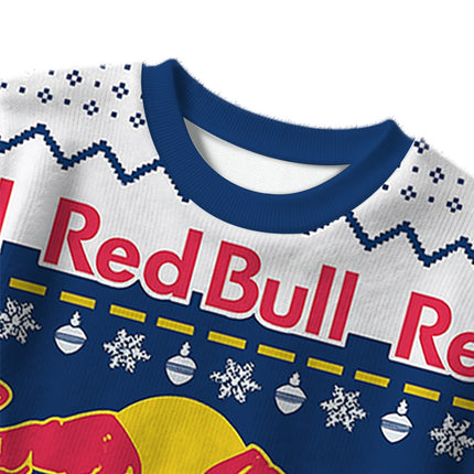 Uglysweatershops Blue Drink Christmas Ugly Sweater