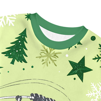 Uglysweatershops Vintage Golf Bear Brew Christmas Ugly Sweatshirt