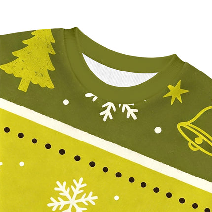 Uglysweatershops Vintage Green Cigarettes Christmas Ugly Sweatshirt