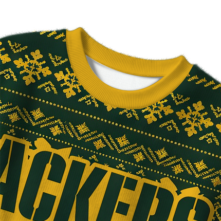Uglysweatershops Green Bay Packers Christmas Ugly Sweater
