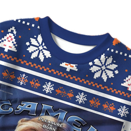 Uglysweatershops Vintage Women Smoking Christmas Ugly Sweater