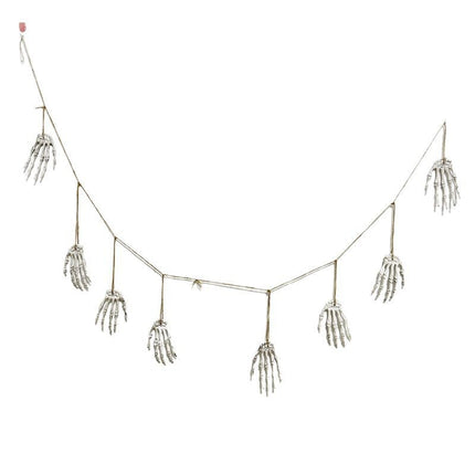 Uglysweatershops Halloween 2-Pack Skull Hand Bone Wall Hanging Decorations