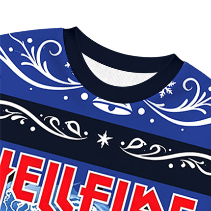 Uglysweatershops Retro Metal Style Christmas Ugly Sweatshirt