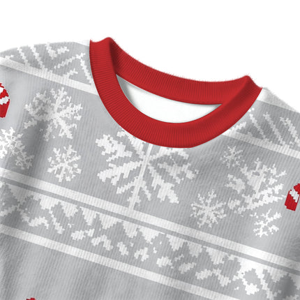 Uglysweatershops I Would Dropkcik A Child White Christmas Ugly Sweater