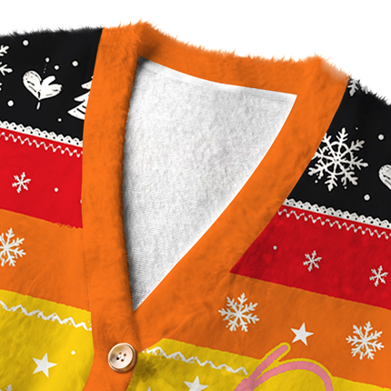 Uglysweatershops Not Today Fuzzy Ugly Cardigan Sweatshirt