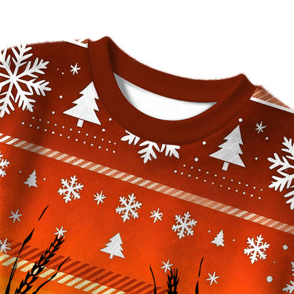 Uglysweatershops Classic American Whiskey Vintage Christmas Ugly Sweater