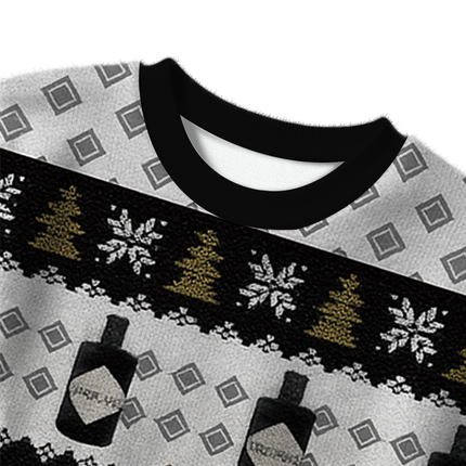 Uglysweatershops Black Beer Christmas Ugly Sweater