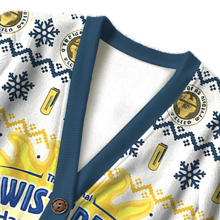 Uglysweatershops Hard Tea Ugly Cardigan Sweater