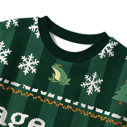 Uglysweatershops Rage Consumes Me Frog Christmas Ugly Sweater