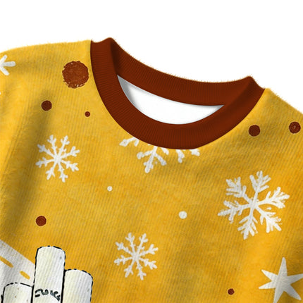 Uglysweatershops Brand Cigarettes Christmas Ugly Sweater