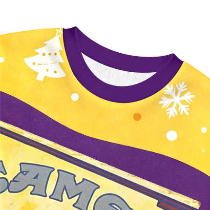 Uglysweatershops Heather Gray Joe Christmas Ugly Sweatshirt