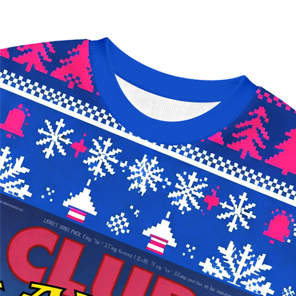 Uglysweatershops Club Cigarettes Christmas Ugly Sweatshirt
