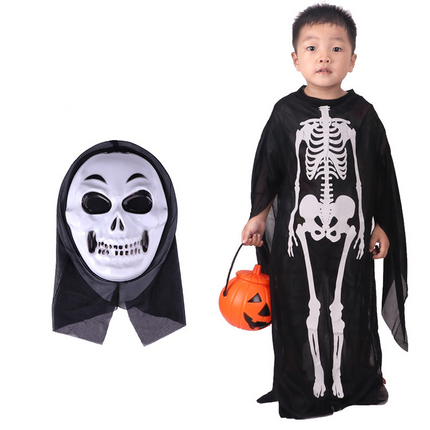 Uglysweatershops Halloween Children's Skeleton Ghost Costume