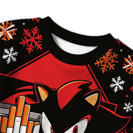 Uglysweatershops Shadow The Hedgehog Christmas Ugly Sweater