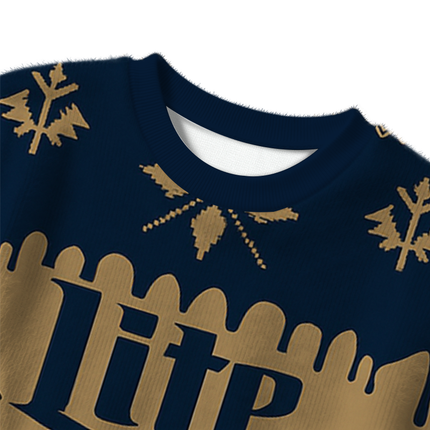Uglysweatershops Brown Lite Christmas Ugly Sweater
