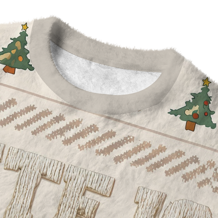 Uglysweatershops WTF Is A Kilometer Meme Fuzzy Christmas Ugly Sweatshirt