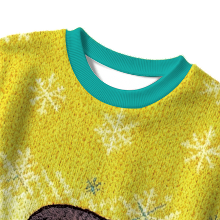 Uglysweatershops Girl Eating Lollipop Christmas Ugly Sweater