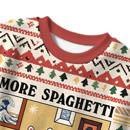 Uglysweatershops More Spaghetti Less Upsetti Christmas Ugly Sweater