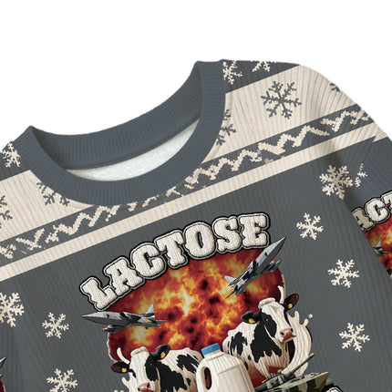 Uglysweatershops Lactose Tolerant Funny Meme Kids Ugly Sweater