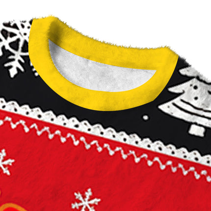 Uglysweatershops Not Today Fuzzy Christmas Ugly Sweatshirt
