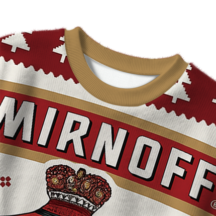 Uglysweatershops Red Wine Christmas Ugly Sweater