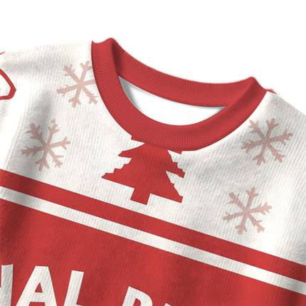 Uglysweatershops Champion Funny Red Christmas Ugly Sweater