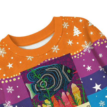 Uglysweatershops Tropical Fish Kids Ugly Sweater
