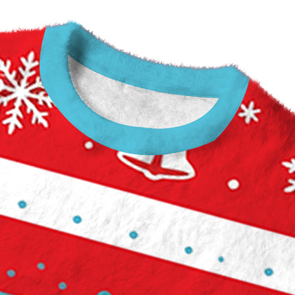 Uglysweatershops Stink Stank Stunk Fuzzy Christmas Ugly Sweatshirt