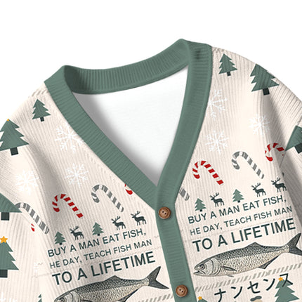 Uglysweatershops Funny To A Lifetime Kids Ugly Cardigan Sweater