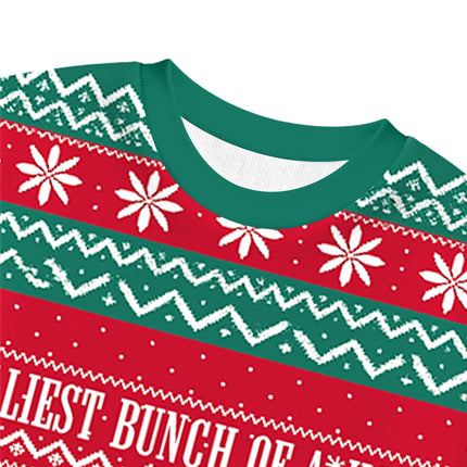 Uglysweatershops Vintage Moose Christmas Ugly Sweatshirt
