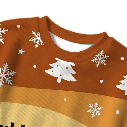 Uglysweatershops I Would Dropkick a Child Yellow Christmas Ugly Sweater