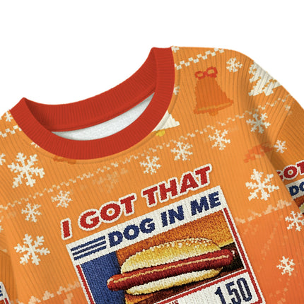 Uglysweatershops I Got That Dog In Me Kids Ugly Sweater