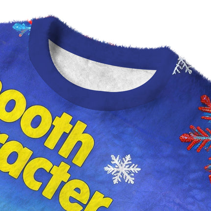 Uglysweatershops Smooth Character Fuzzy Christmas Ugly Sweatshirt
