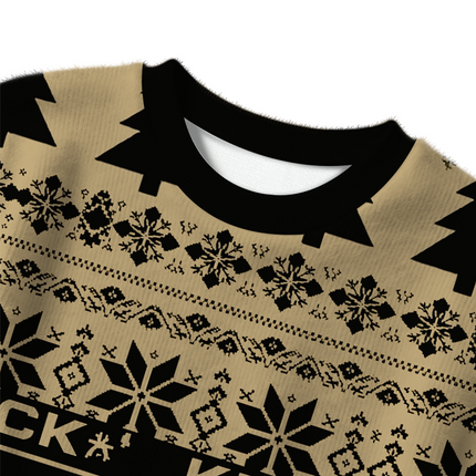 Uglysweatershops Black Knights Christmas Ugly Sweater