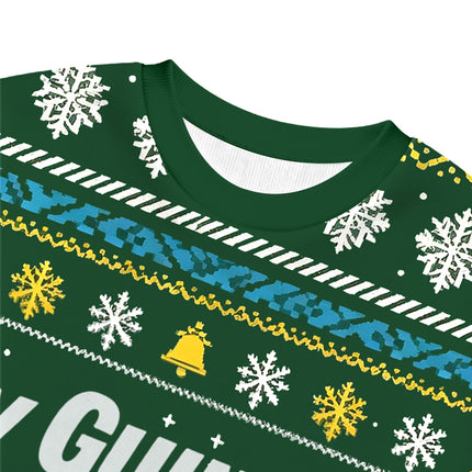 Uglysweatershops Vintage Crocodile Beer Christmas Ugly Sweatshirt